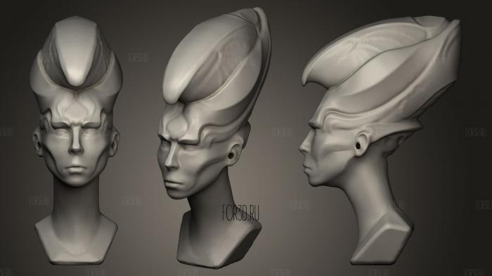 alien Queen stl model for CNC